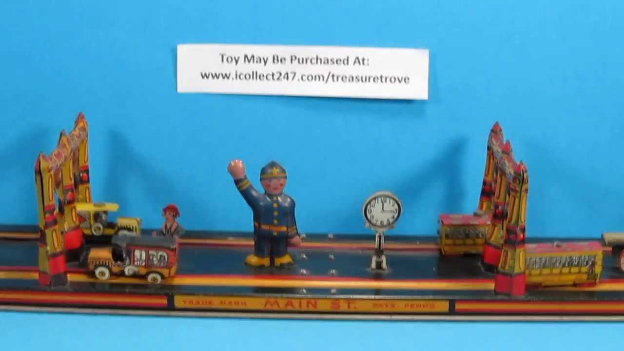 Main Street Windup Tin Toy Louis Marx 1929