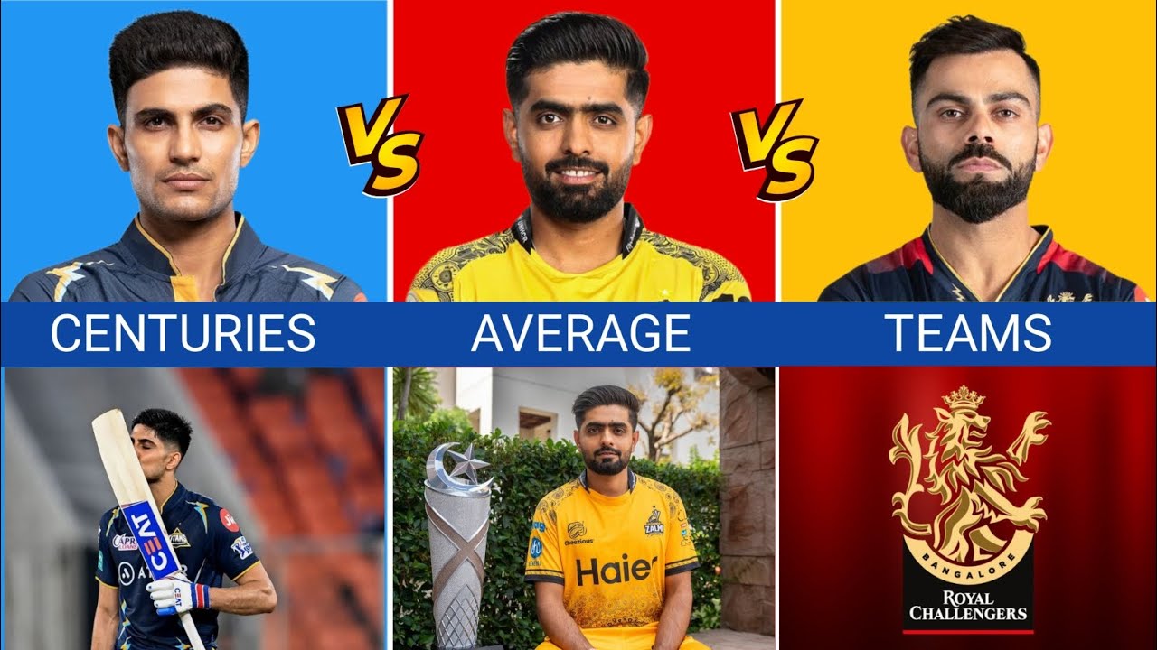 Babar Azam vs Virat Kohli vs Shubman Gill Stats | IPL vs PSL Comparison 2026 | 🏏