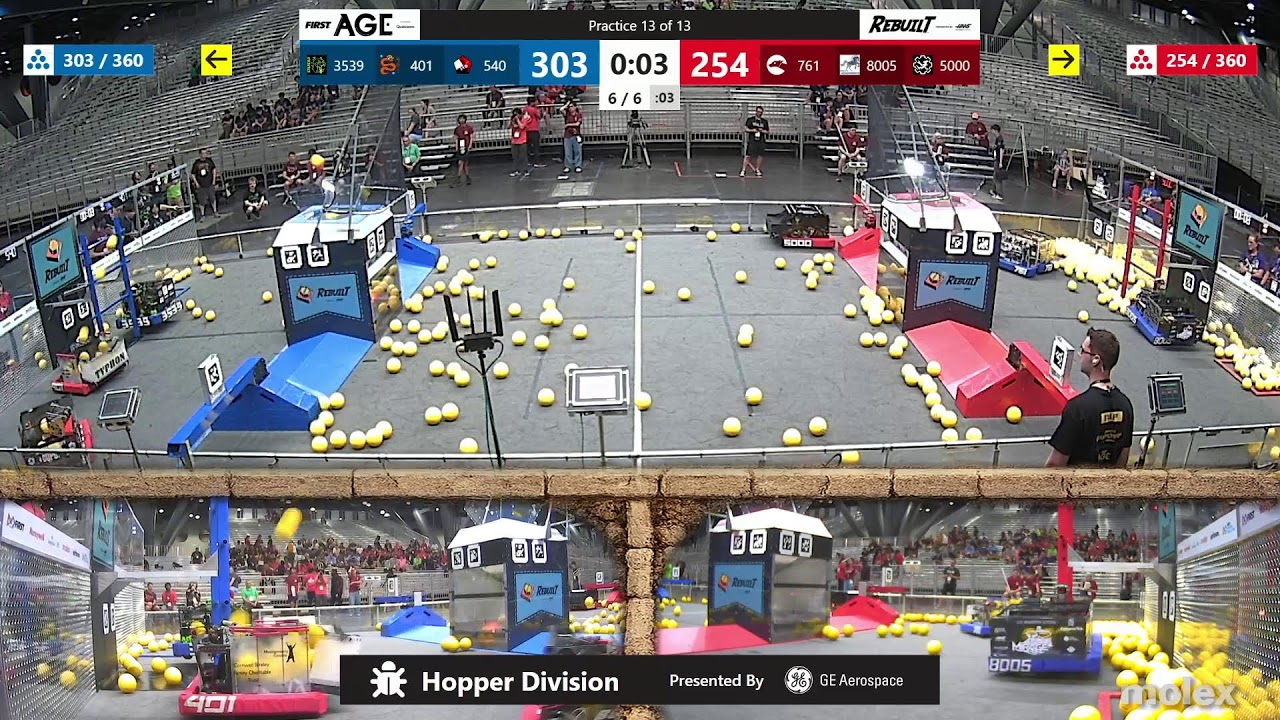 2026 FIRST Championship - FIRST Robotics Competition - Hopper Division - Day 1
