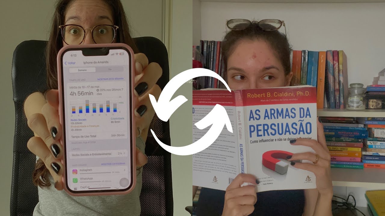 TROCANDO TEMPO DE TELAS POR LIVROS 📵📚