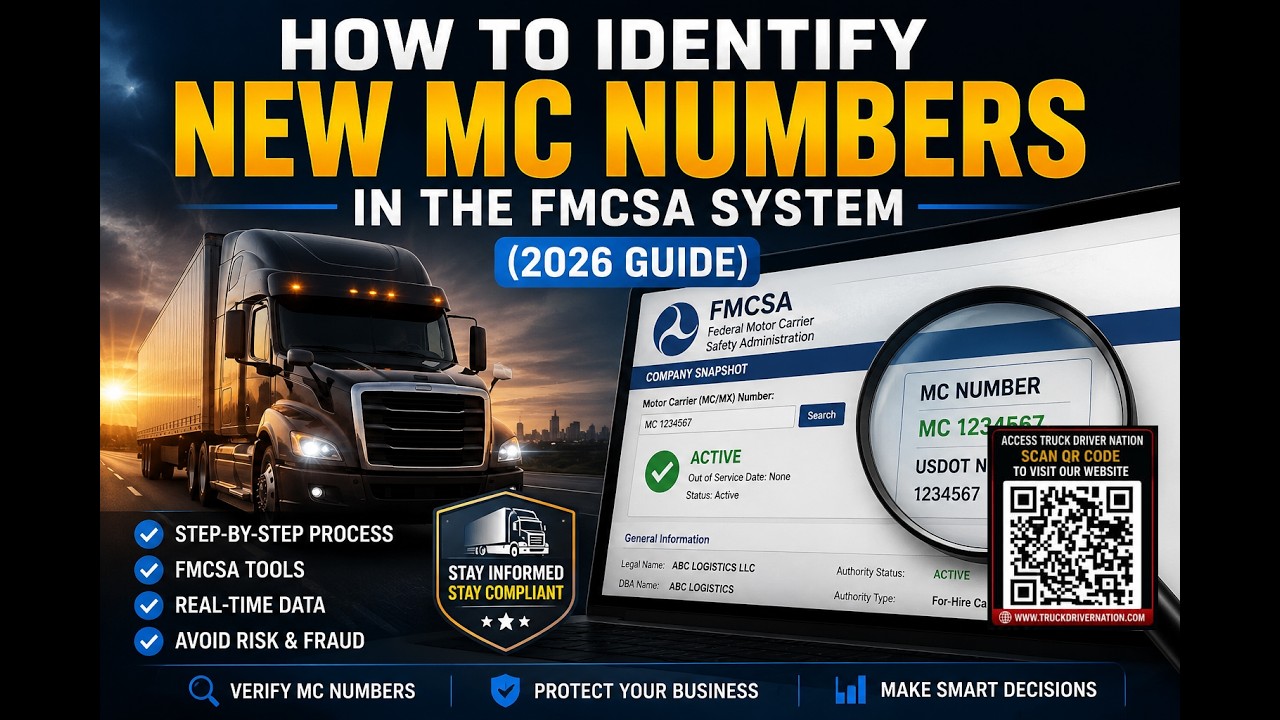 How to Identify New MC Numbers in the FMCSA System (2026 Guide)