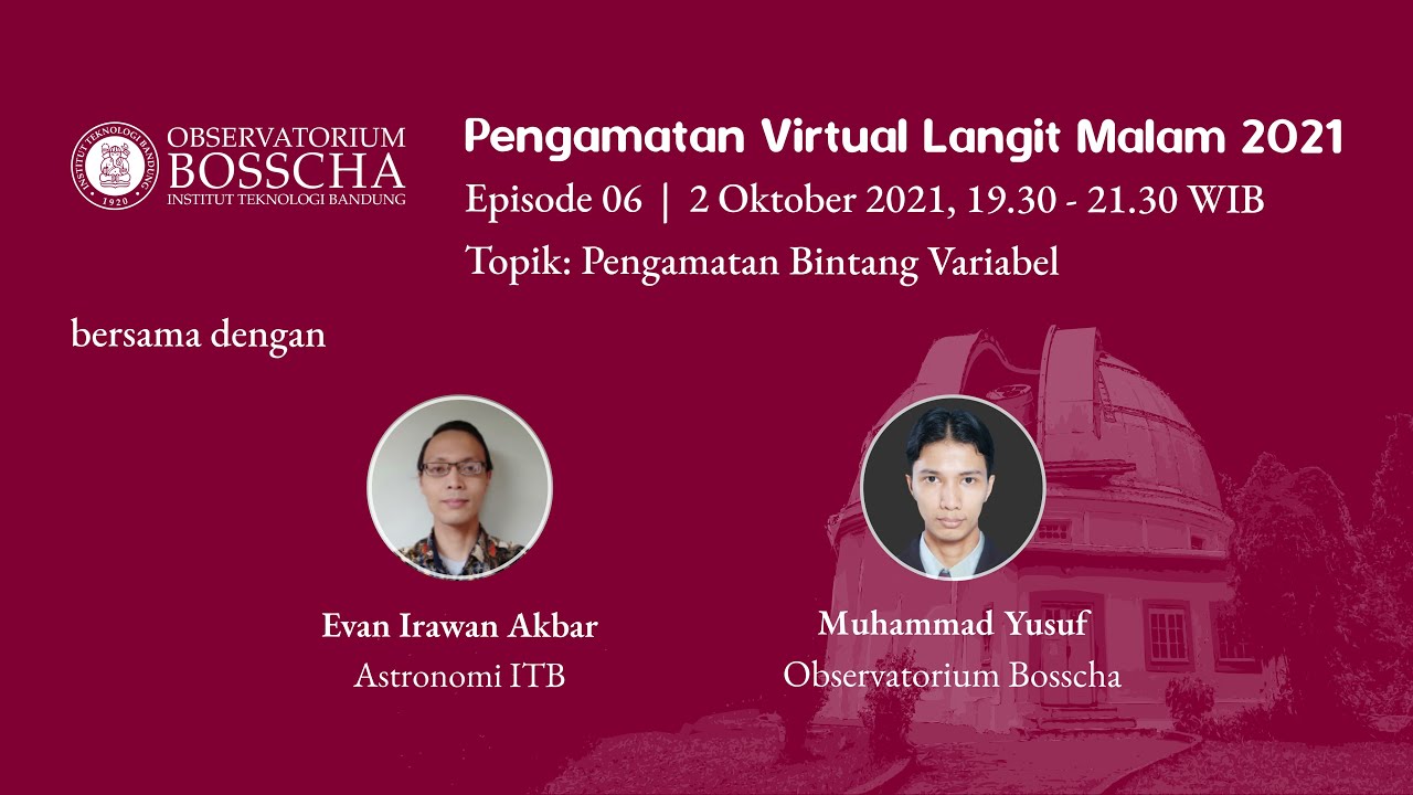 Pengamatan Virtual Langit Malam 2021 #6 - Pengamatan Bintang Variabel