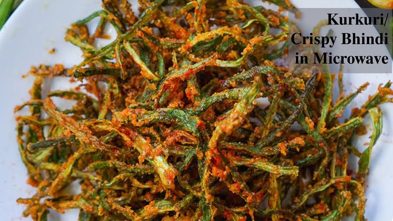 Kurkuri Bhindi | Crispy Bhindi | Without Frying | Microwave Recipe | Quick & Easy | Lockdown Special