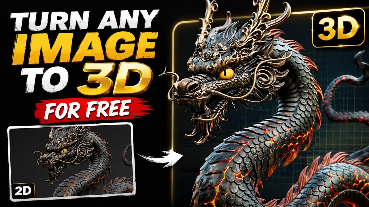 Turn ANY Photo into 3D Models with Hi3D | Image to 3d model Ai