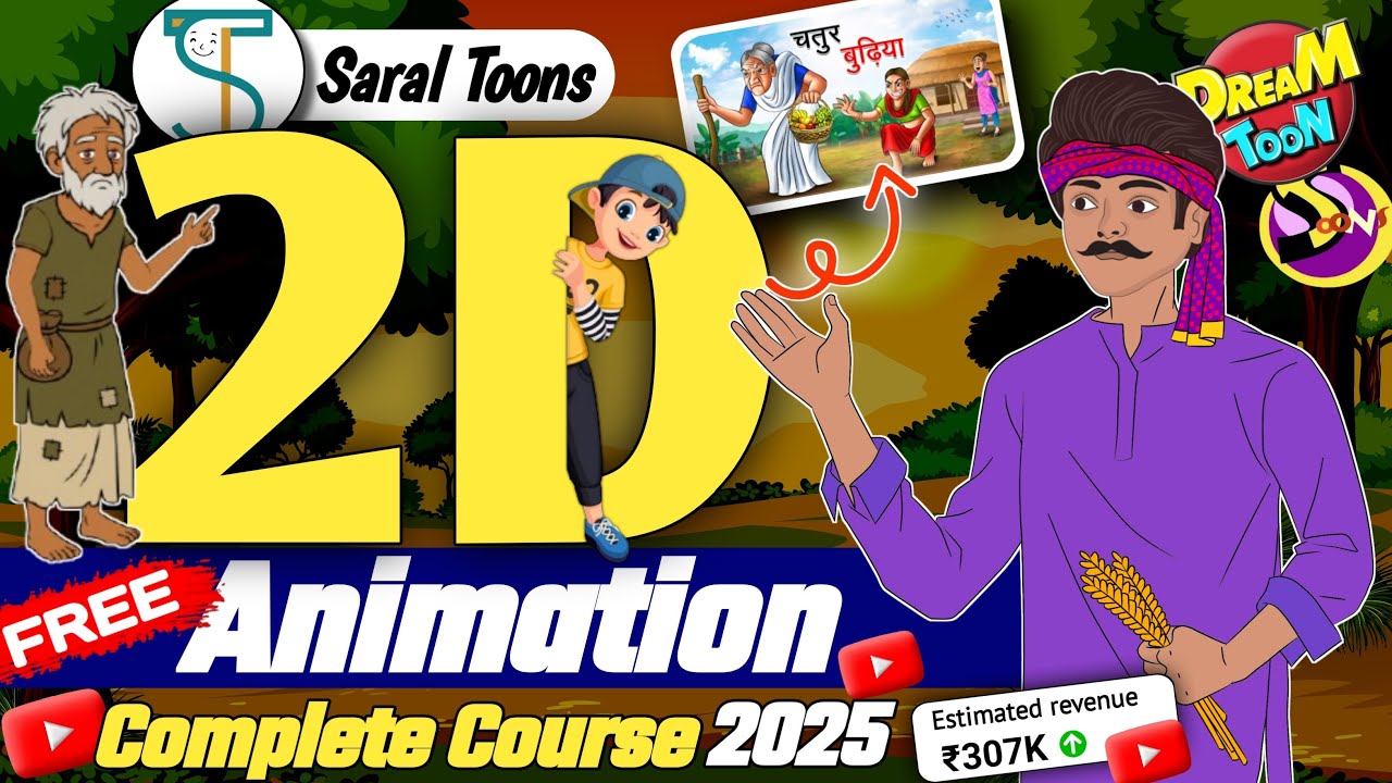 SaralToons Complete Course in Hindi | Cartoon Banana Sikhiye A to Z | ✅Saral Toons Master Class ||
