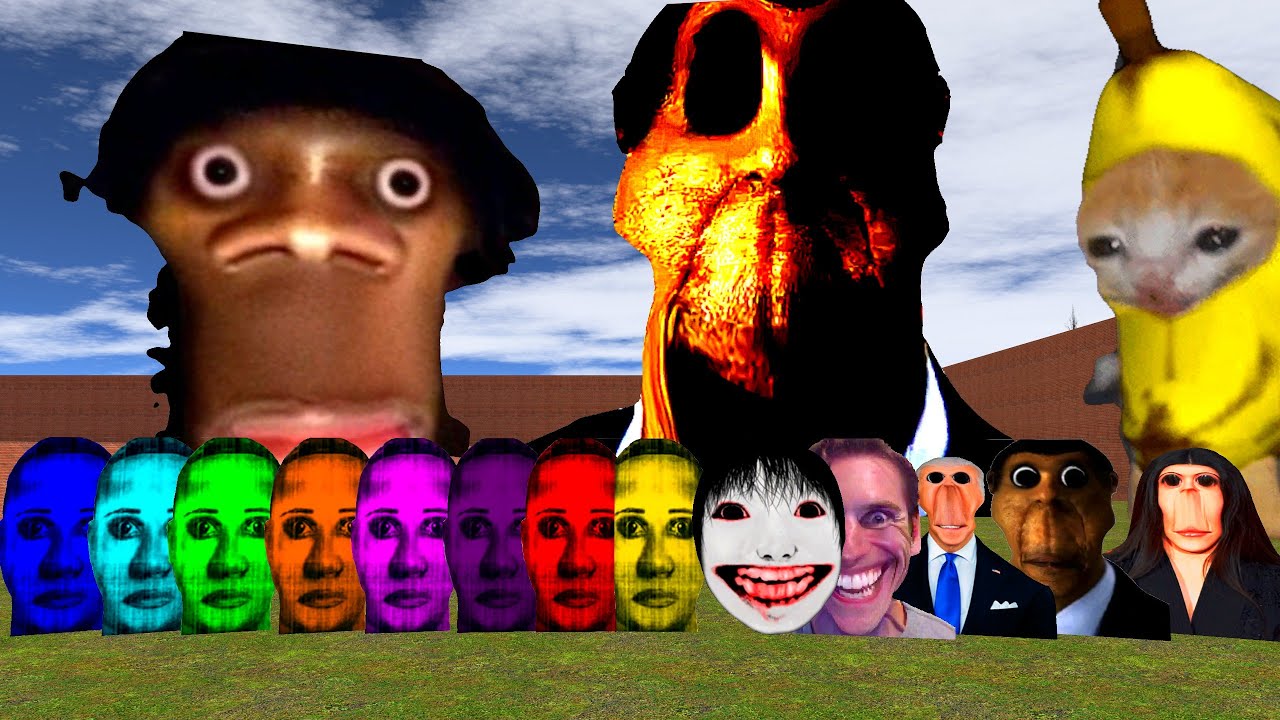 All Furious Angry Munci, Nicos Nextbots, Obunga Family in Gmod Compilation 14