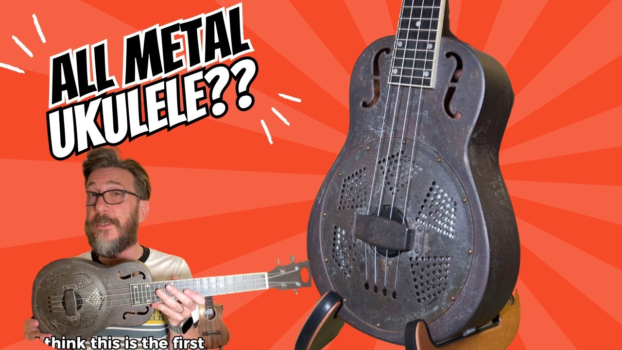 ALL METAL UKULELE?? Kala Antique Copper Tenor Resonator Ukulele - In-depth review