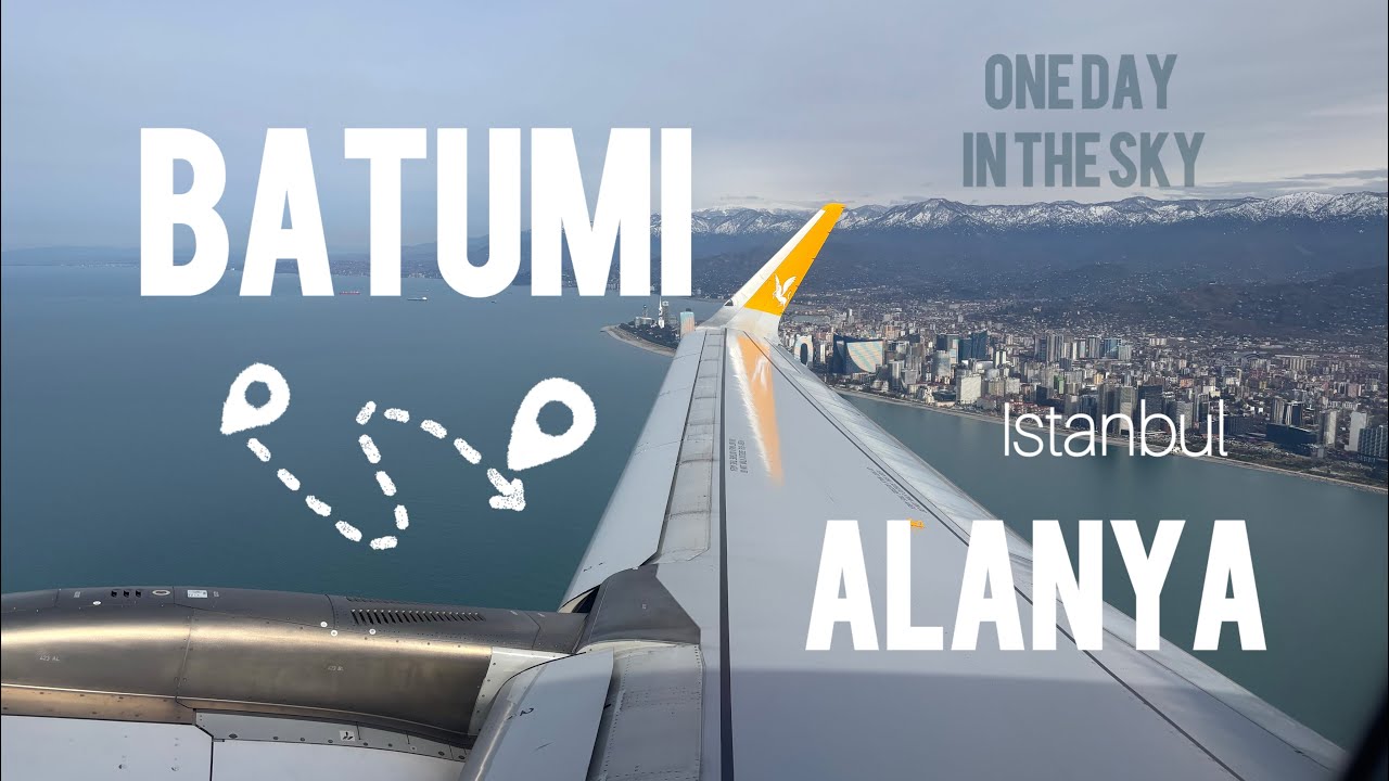 Relaxing Piano, Guitar & Flute Music | Flight from Batumi to Alanya