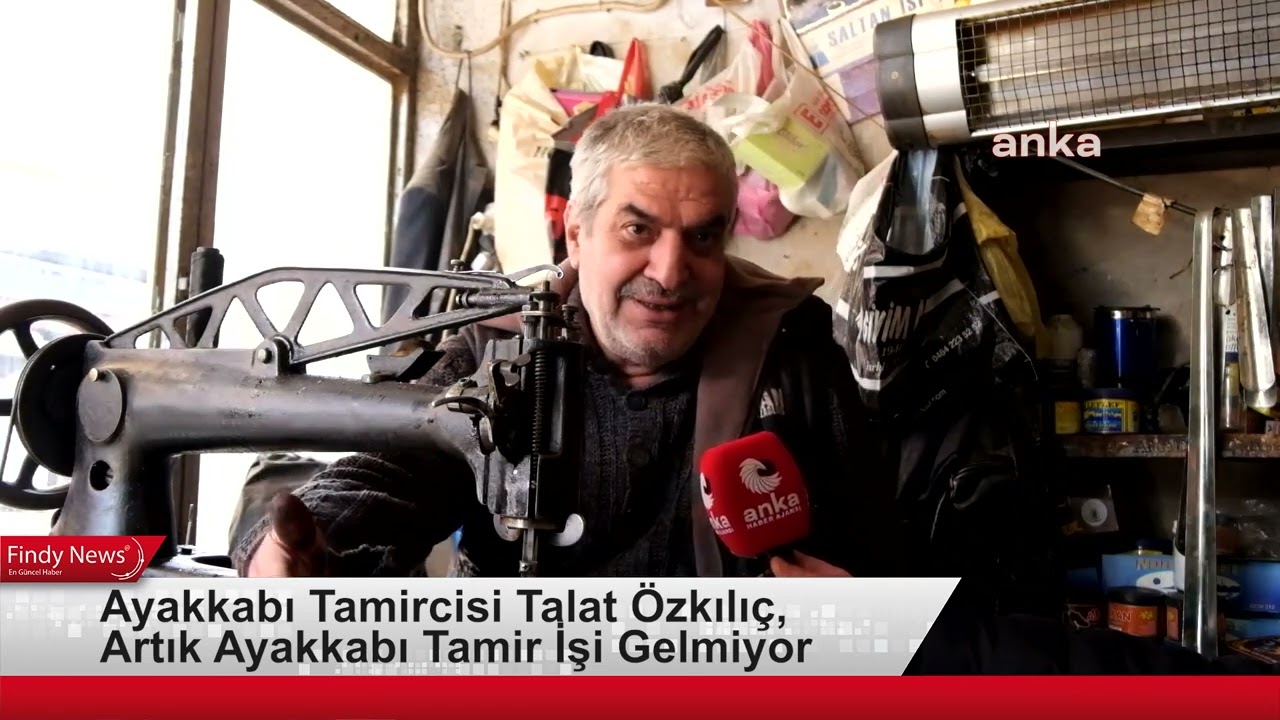 Ayakkabı Tamircisi Talat Özkılıç, Artık Ayakkabı Tamir İşi Gelmiyor