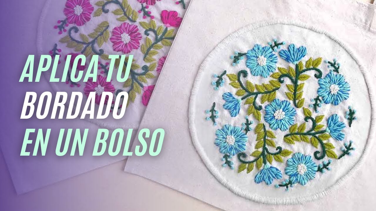 Cómo aplicar tu bordado en un bolso: la forma más fácil 👜