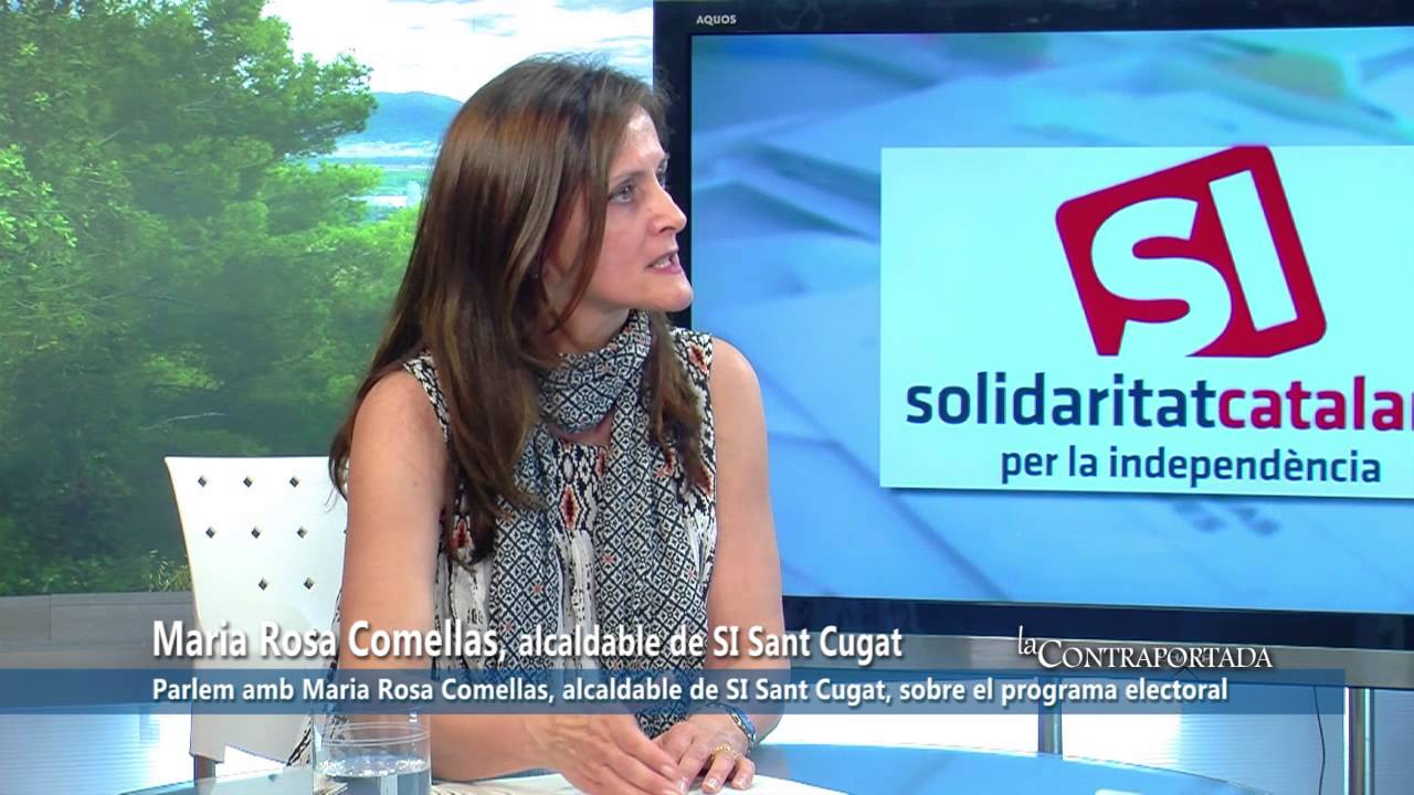 Parlem amb Maria Rosa Comellas, alcaldable de SI Sant Cugat (13 maig 2015)