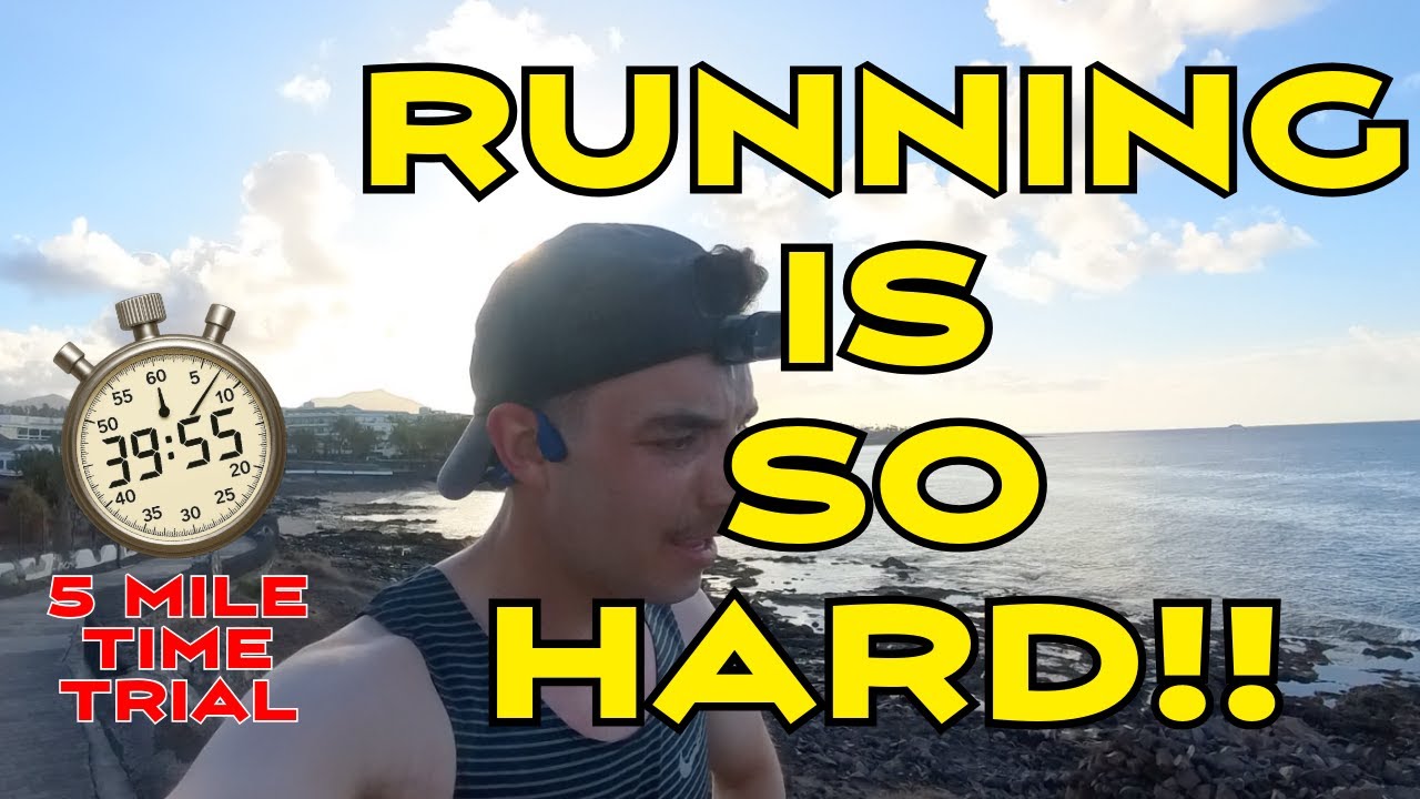 Brutal 5 Mile Time Trial Test (10K Training Progress) - Lanzarote Playa Blanca