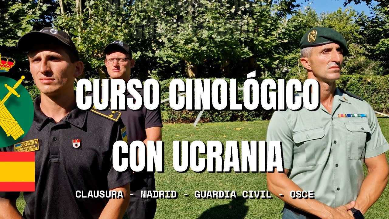 Primer curso de adiestramiento de perros a guardias ucranianos de fronteras y aduanas
