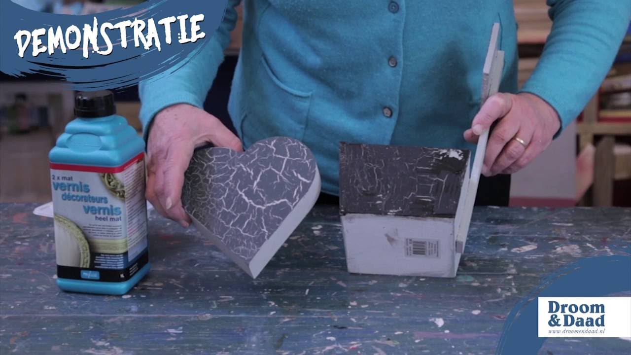 Demonstratie Craqueleren | Verftechnieken | Droom en Daad