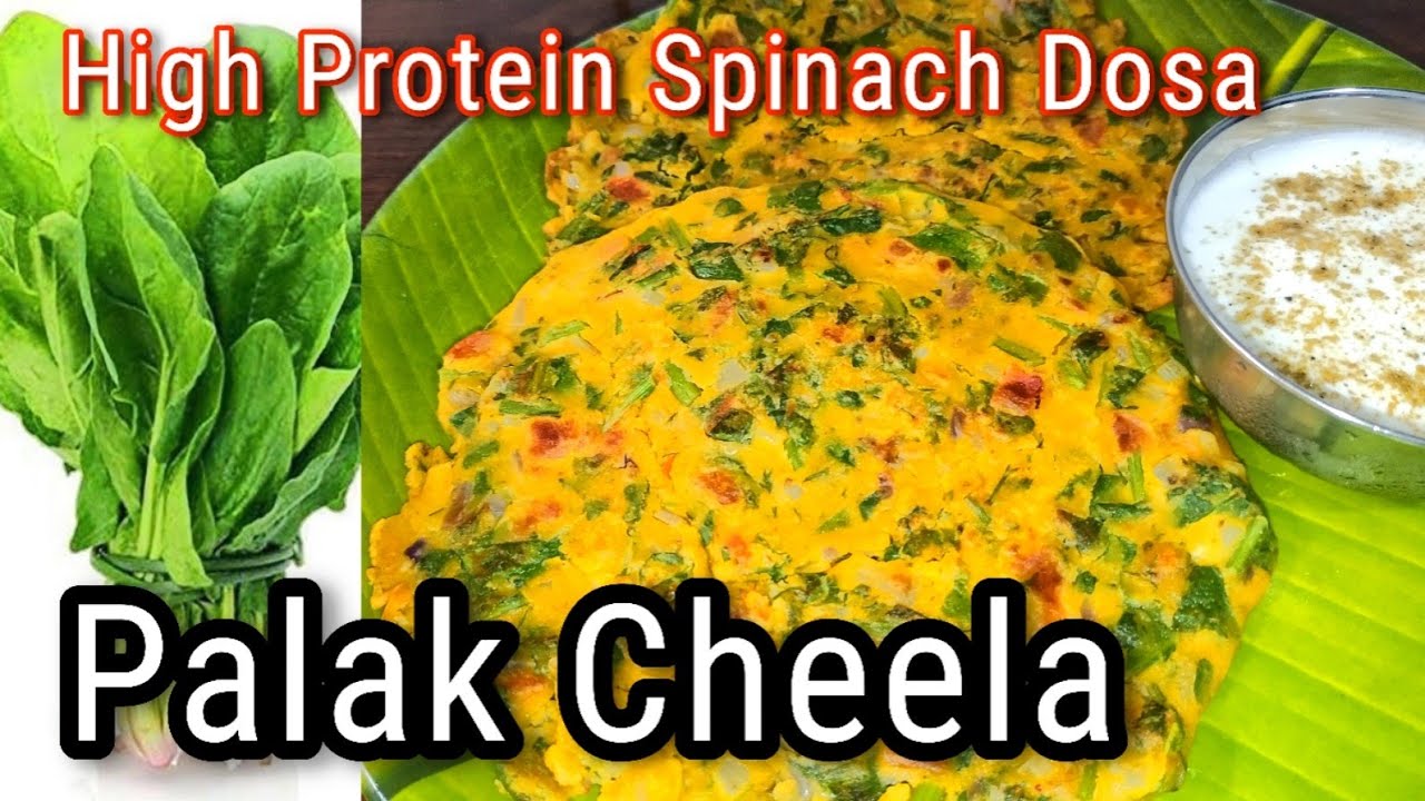Palak Cheela | Healthy Spinach Cheela #mangalore High Protein Pancake | Besan Chilla