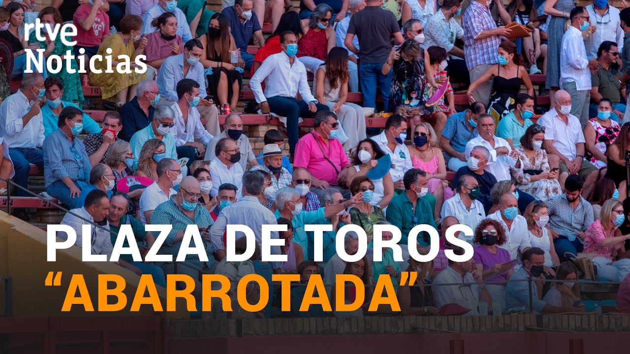 Una PLAZA DE TOROS ABARROTADA en agita el DEBATE  sobre el DISTANCIAMIENTO SOCIAL I RTVE