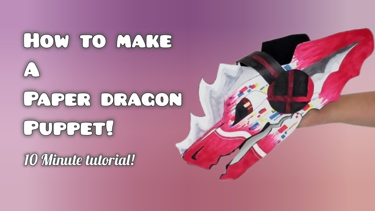 How to Make a Paper Dragon Puppet! 💥