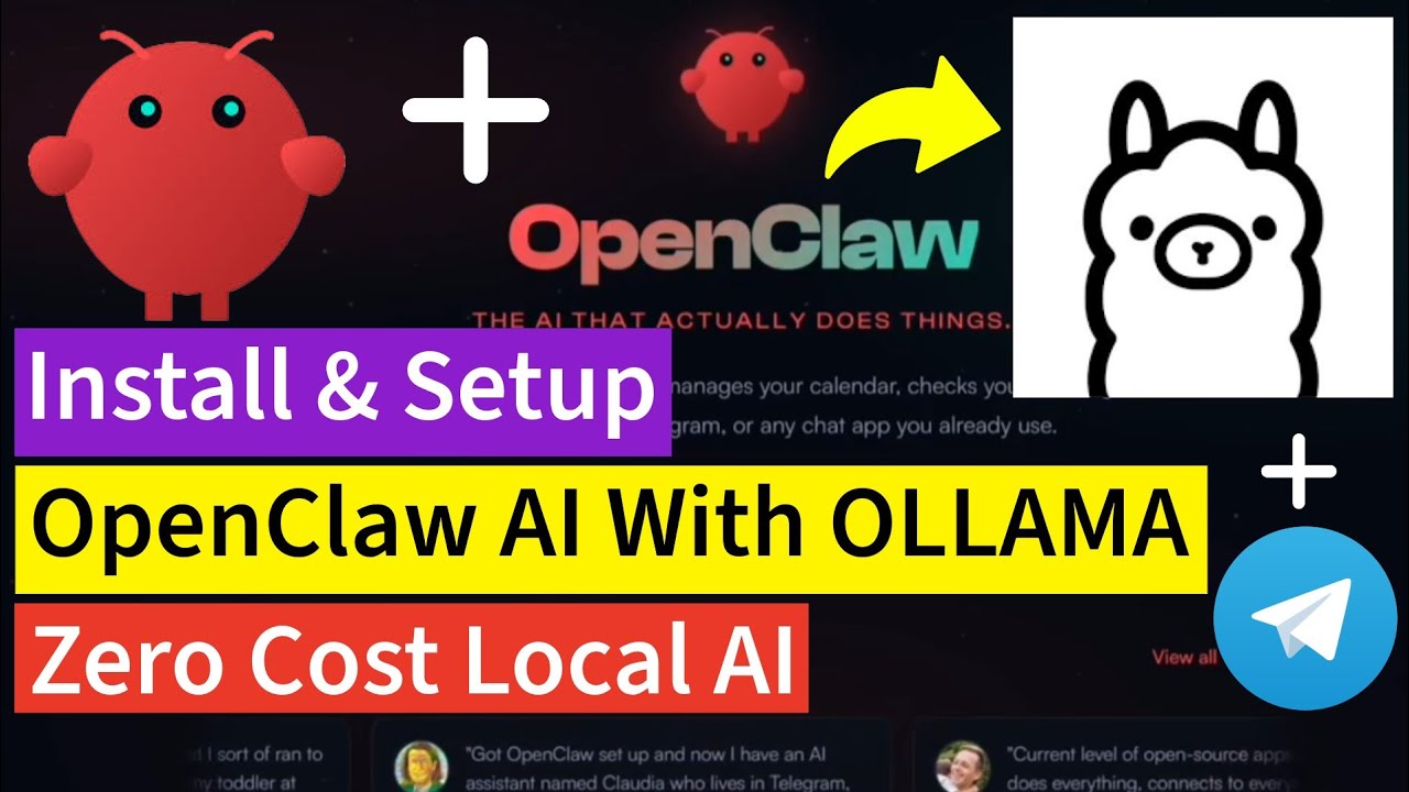 How To Install and Setup OpenClaw With Ollama | Zero Cost Local AI | ClawdBot, MoltBot