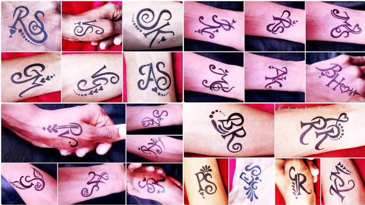 Combination letter Tattoo slide show || beautiful idea 3