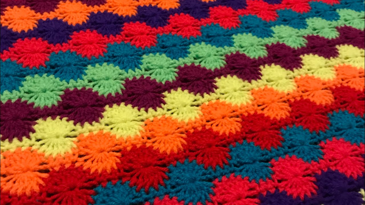 Katherine wheel stitch blanket
