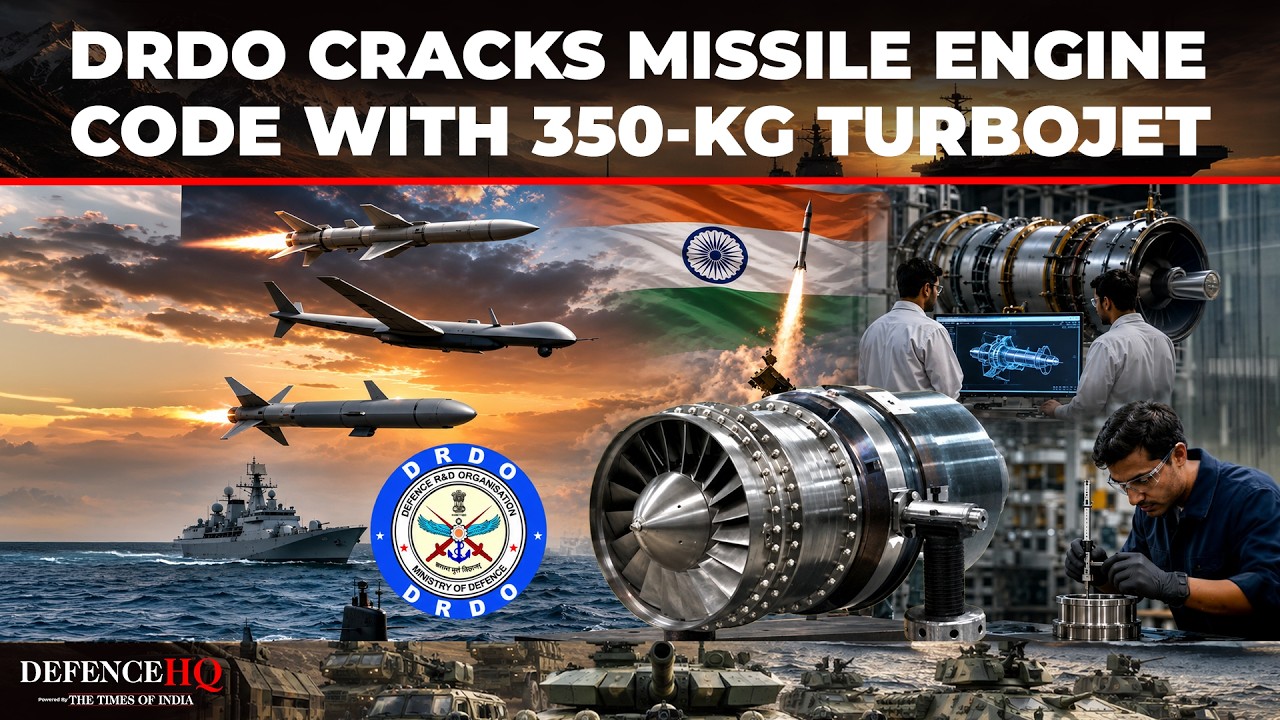 India Cracks The Turbojet Code: DRDO's Big Breakthrough To Power Missiles With New 350-kg Engine