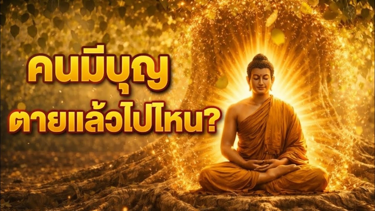 คนมีบุญตายแล้วไปไหน?#ธรรมะ #ธรรมะก่อนนอน 