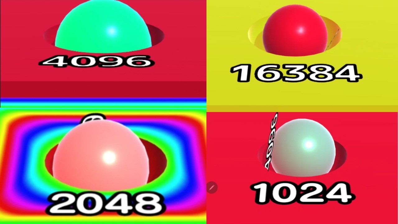 Ball Run 2048 vs Ball Run Infinity vs 2048 Mixed Satisfying Gameplay | Ball Games Hub LIVE 🔴 24/7