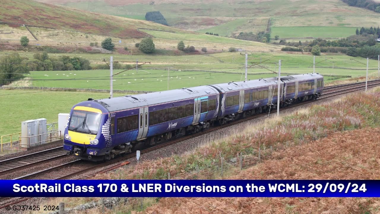 ScotRail Class 170 & LNER Diversions on the West Coast plus Leadhills Railway: 29/09/24