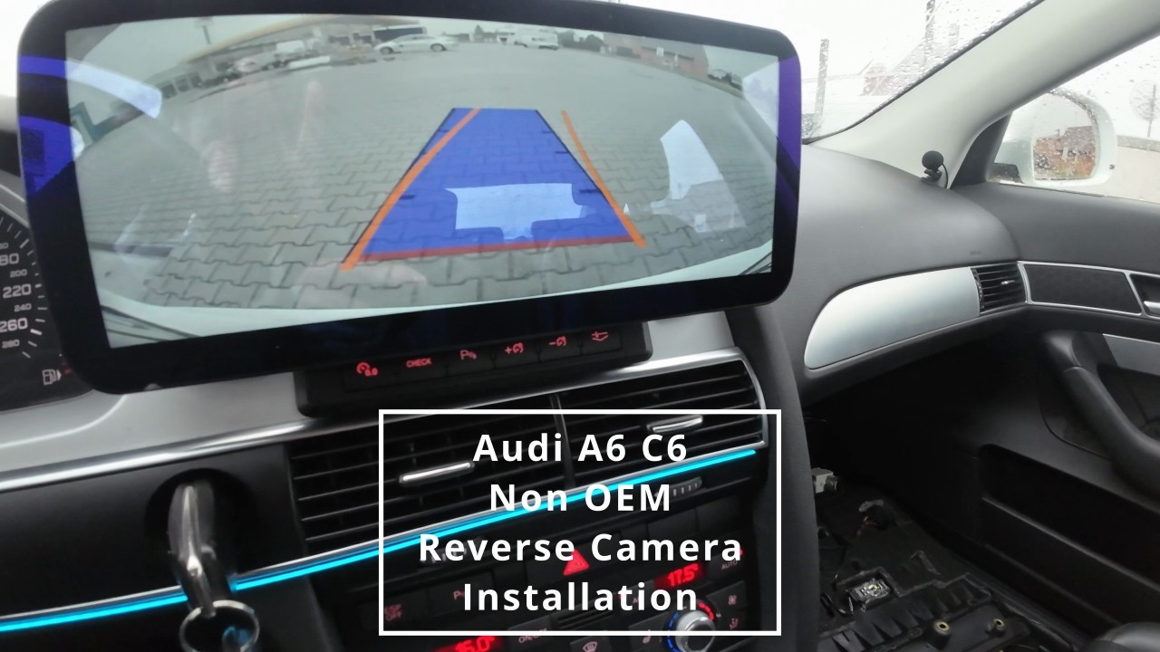 Установка камеры заднего вида не OEM для Audi A6 C6 #a6 #c6 #камера #audi #моды