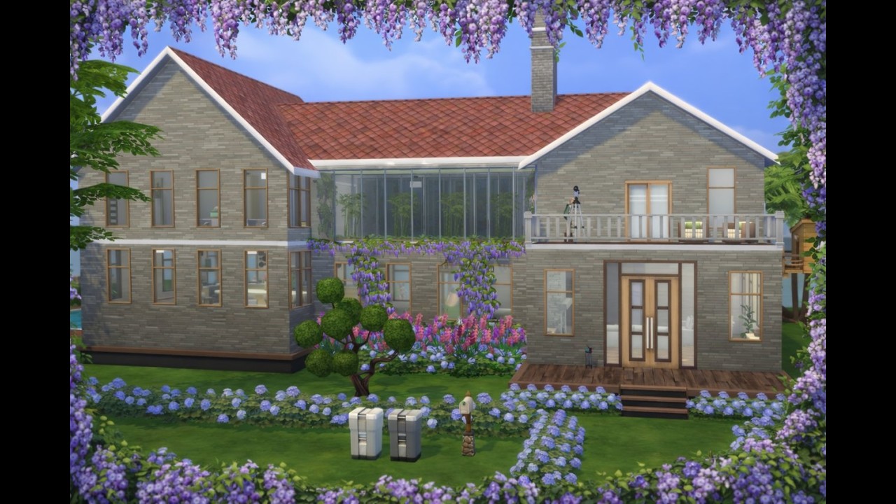Dream Nature Family House 🏡🌿 | Casa con jardín enorme y piscina | Sims 4 Build #20