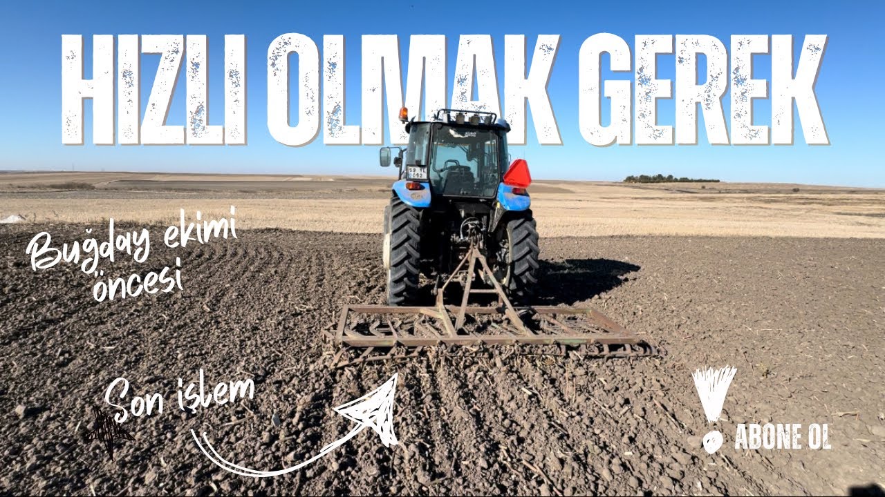 TOPRAK HAZIRLIĞININ SON AYAĞI | Albufera Buğday Ekeceğim Tarlayı Hazırladım 🌾