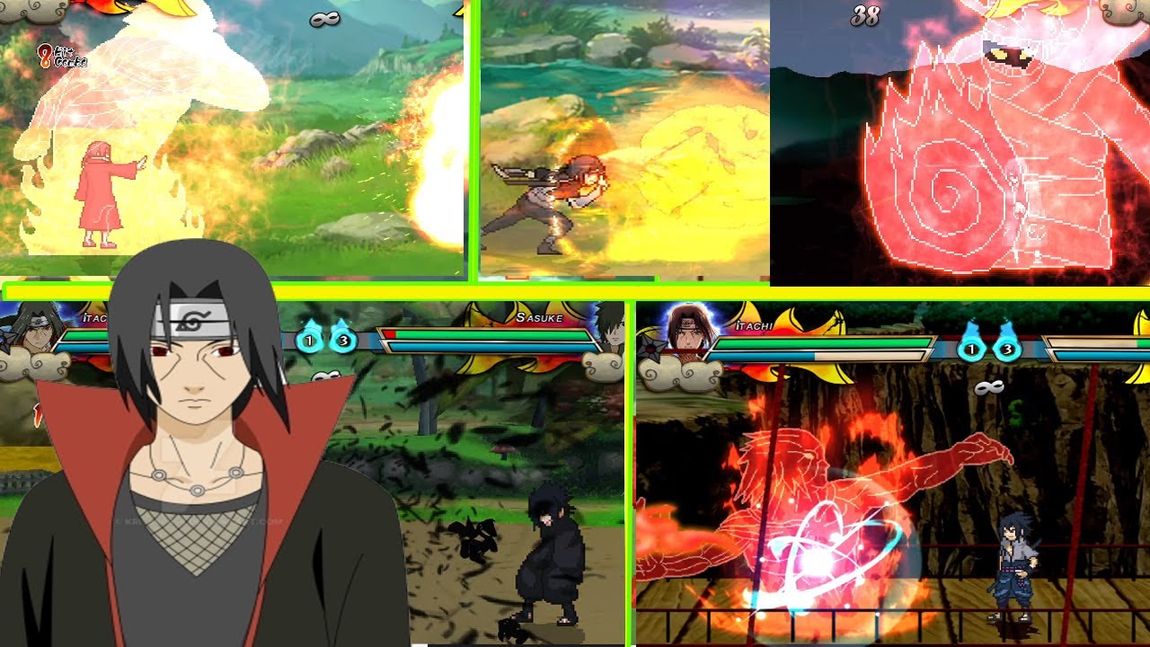 Itachi all Jutsu & Ultimate Attacks Susanoo Naruto Ninja Blazing 2