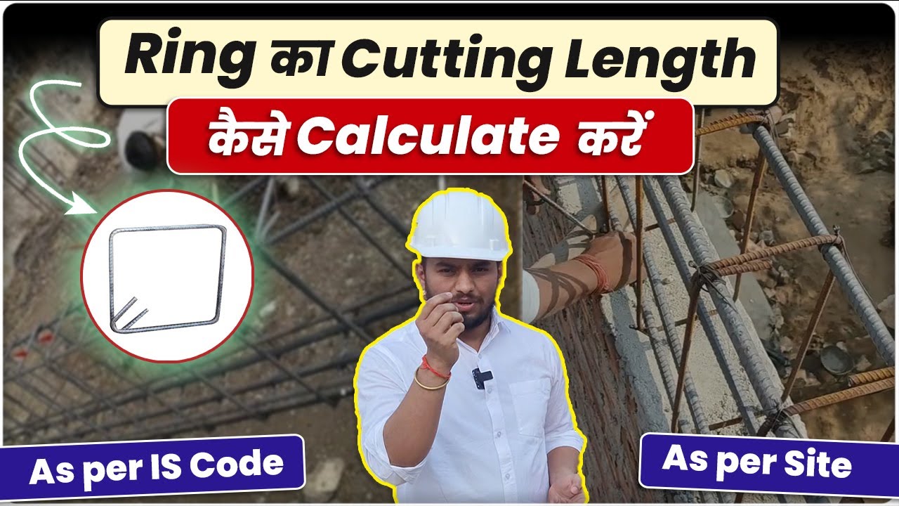 How to Calculate Ring Cutting Length in  Beam and Column| Bar Bending Schedule Explained
