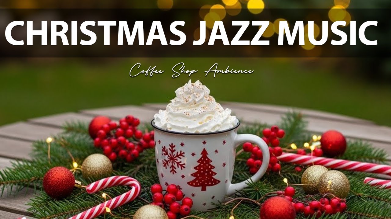 Christmas Jazz Music ☕ Coffee Shop Ambiance - Positive Bossa Nova Instrumental for Working.