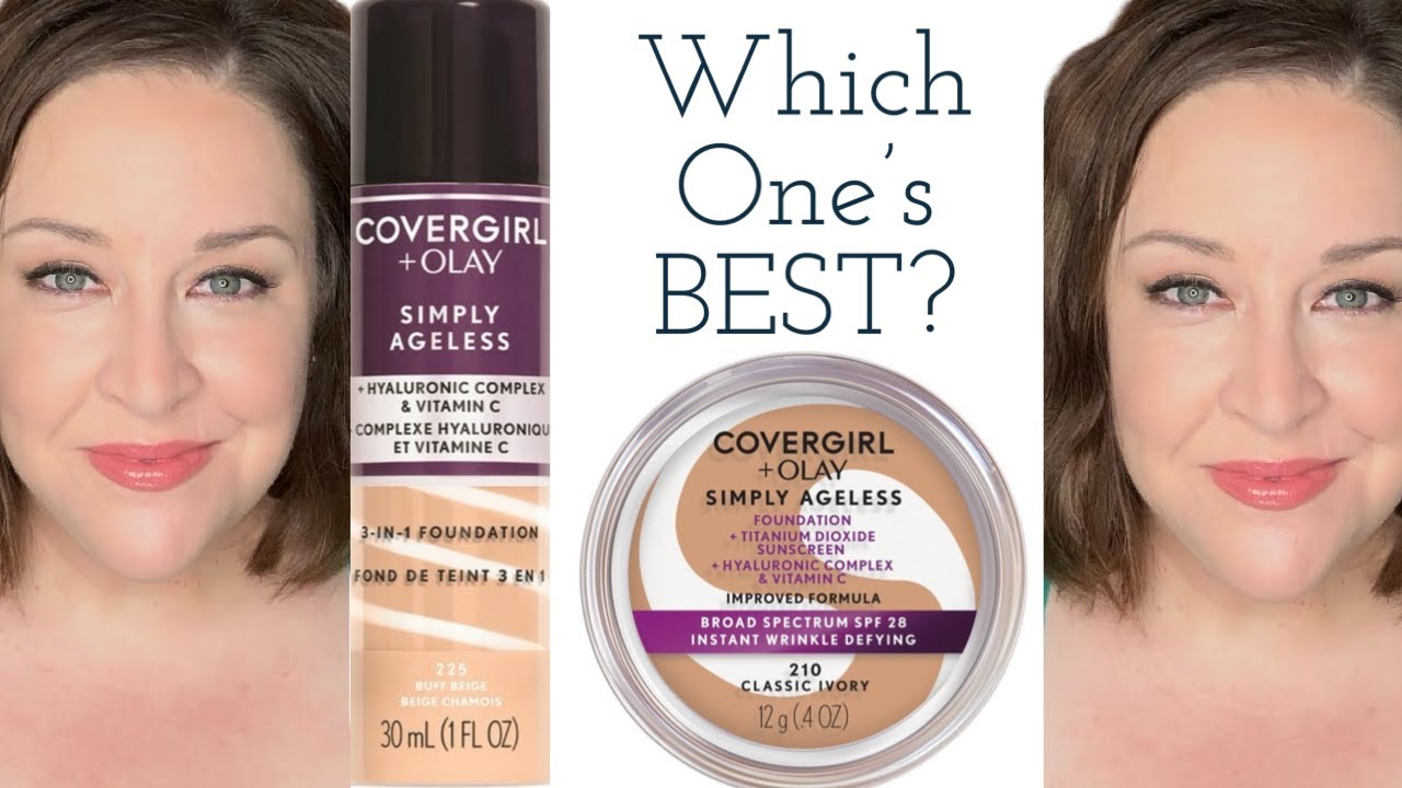 Foundation BATTLE!!!! COVERGIRL Cream vs.Liquid!!! ❤️ COVERGIRL Simply Ageless