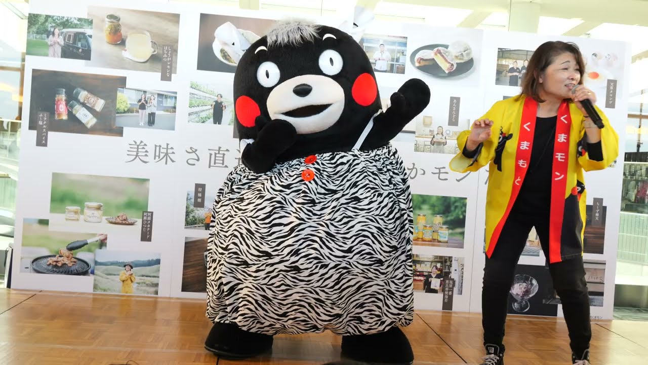 🦓は「バウバウ」と嘶くとは初めて知りました😳　くまもとモン×羽田空港　@くまモン