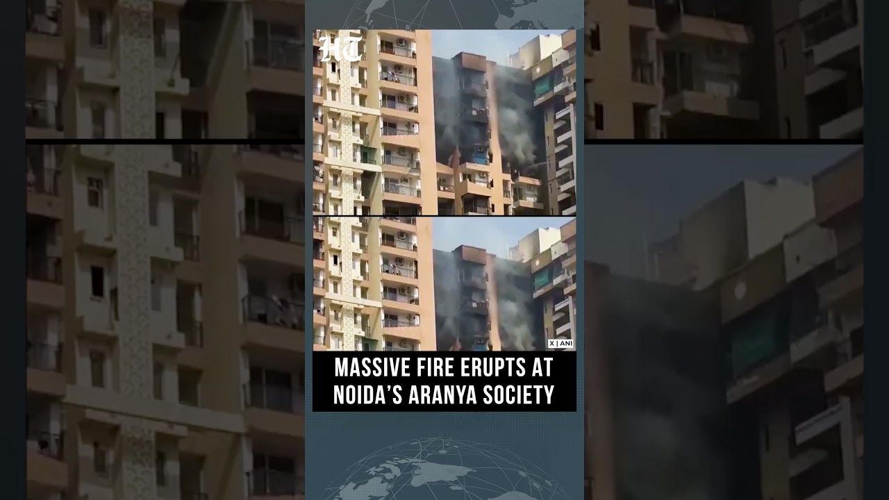 Noida Apartment Fire Triggers Large-Scale Rescue and Firefighting Effort | HT India