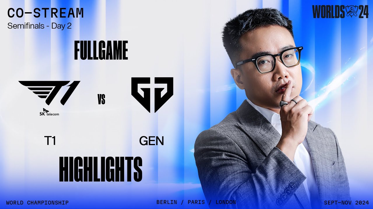 Full Highlights T1 vs GEN | Bán Kết 2 - CKTG 2024