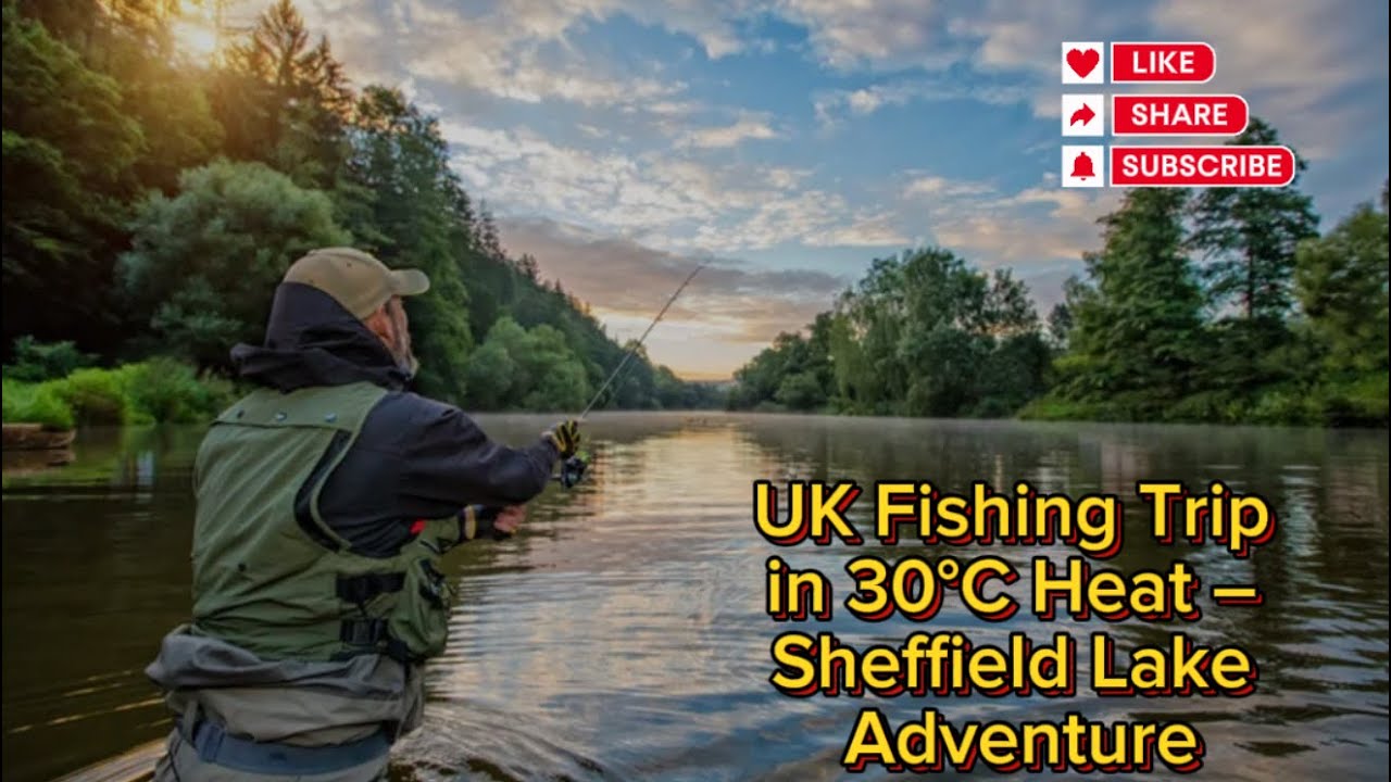 UK Fishing Trip in 30°C Heat – Sheffield Lake Adventure