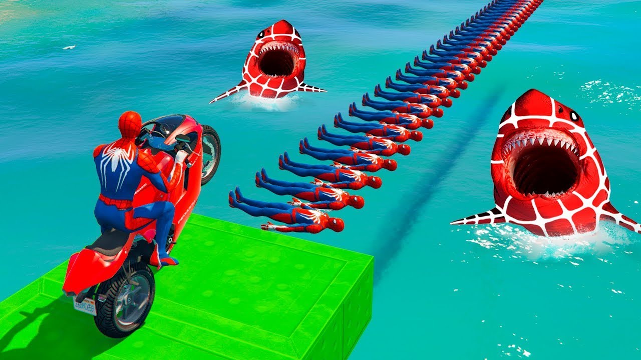 SPIDER-MAN against TUNG TUNG TUNG SAHUR on Motorcycle in RAINBOW SPIDERS BRIDGE | GTA MULTIVERSE