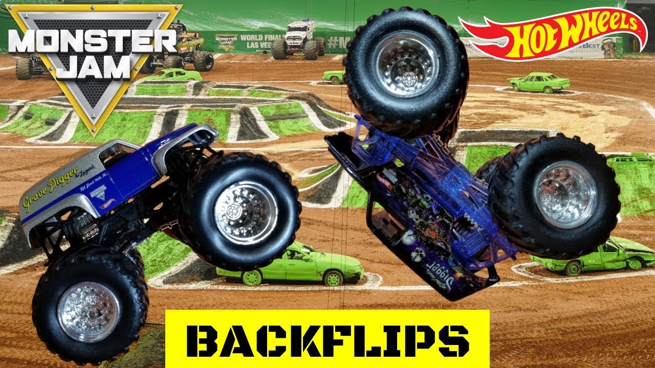 HOT WHEELS MONSTER JAM MONSTER TRUCKS EPIC BACKFLIP CHALLENGE