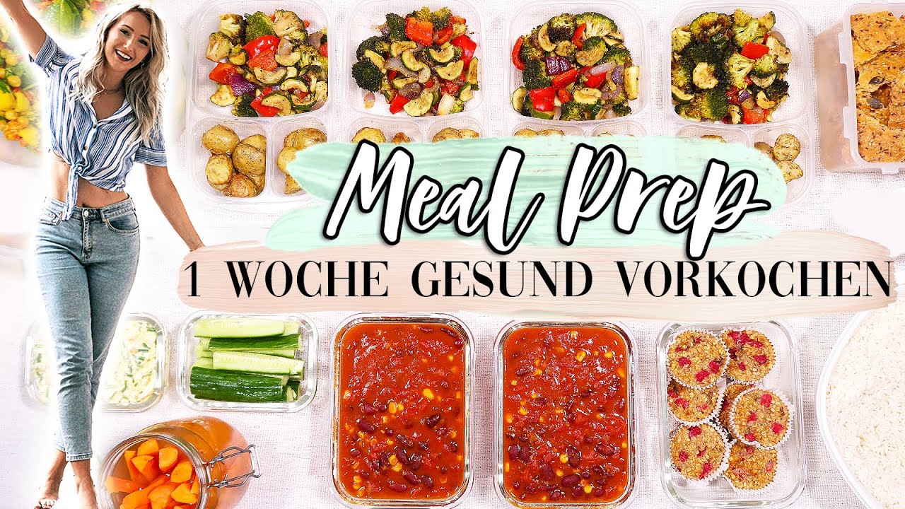 1 Woche MEAL PREP zum Abnehmen/gesünder Essen - der Test! TheBeauty2go
