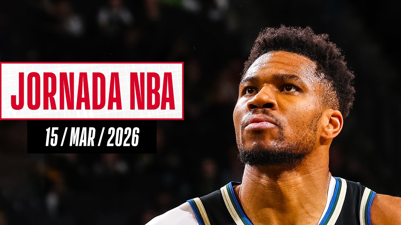 ¡GIANNIS DOMINA la pintura en noche espectacular! | Resultados Jornada NBA (15/mar/2026)