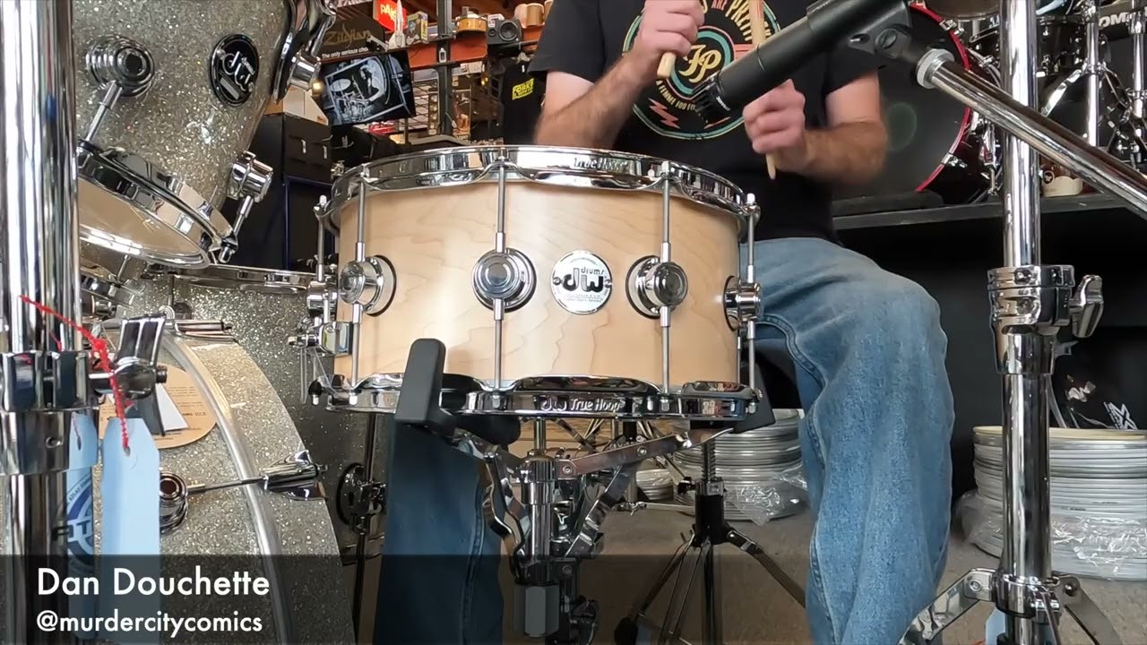 DW Collectors Maple 6.5x14 Snare Drum in Natural Satin Oil