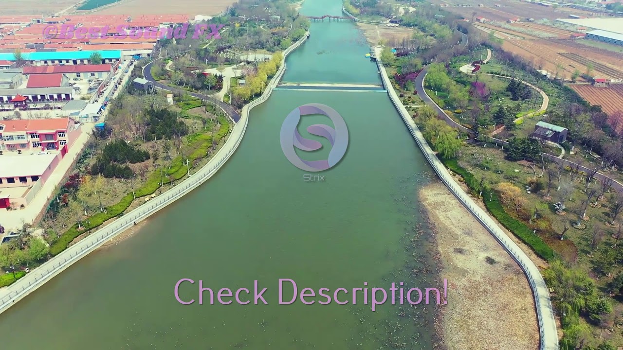 4K Penglai Pingshan River Wetland Park Aerial Video