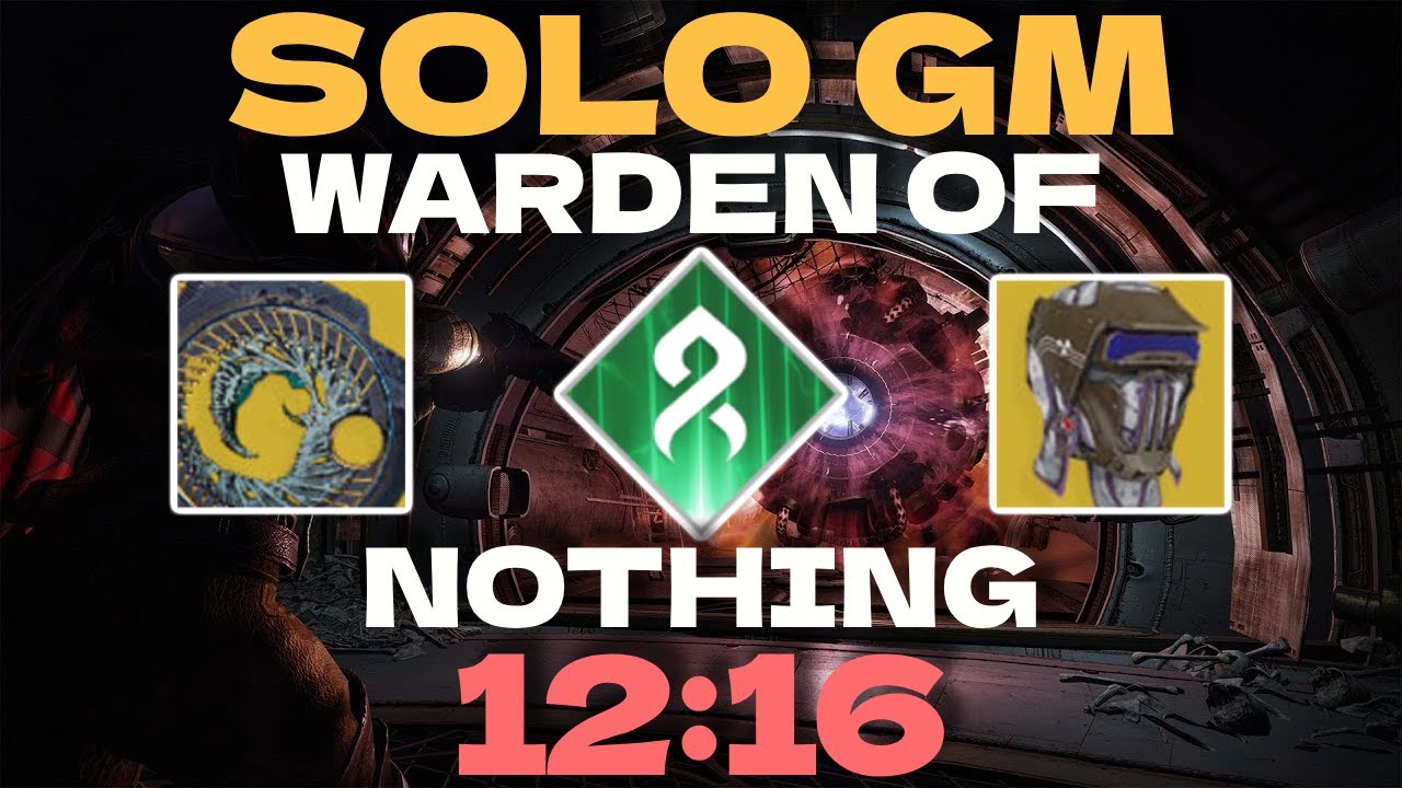 Solo Strand Hunter GM Warden of Nothing in 12 Minutes! (Plat, 12;16) Ft. Barrow-Dyad