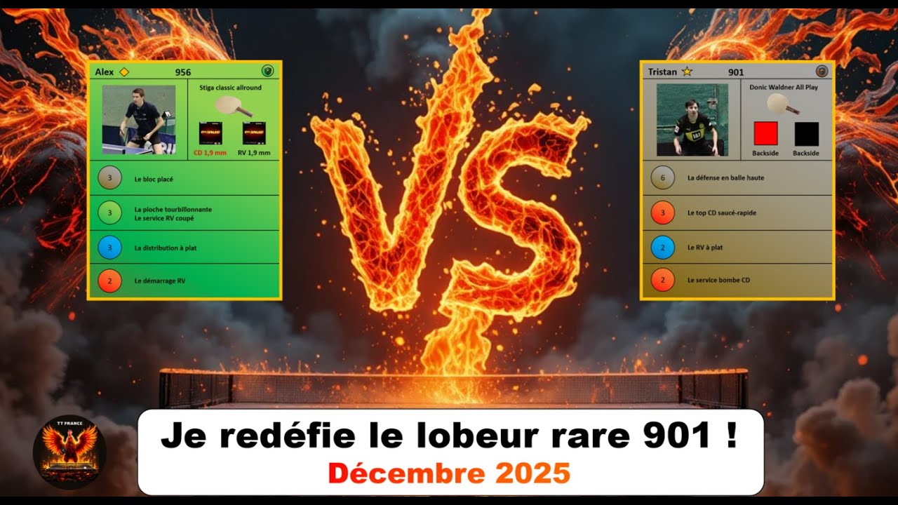Je défie un balle haute Man 901 en 4 sets gagnants !! 🏓