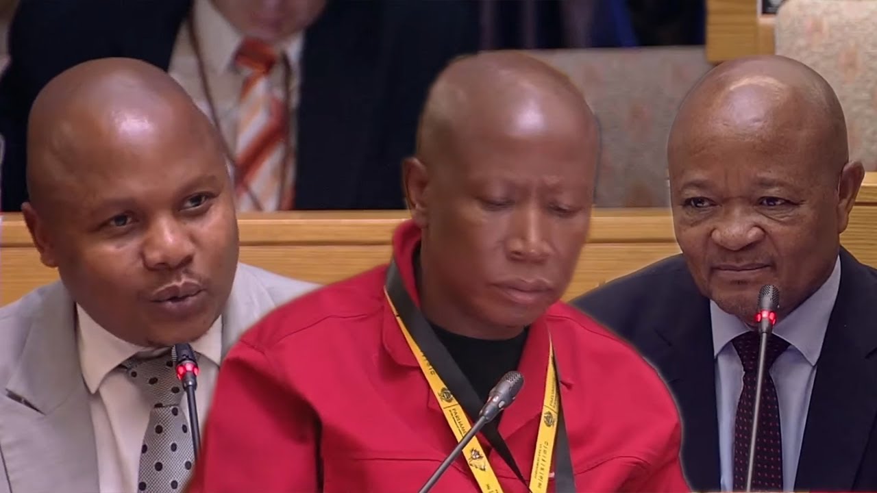 Julius Malema And Nqola Question Minister Mchunu On Alleged Mkhwanazi Threat Recording