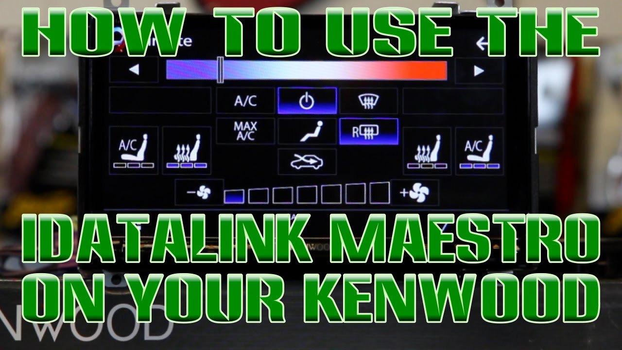 How to use the iDataLink Maestro interface on your Kenwood radio
