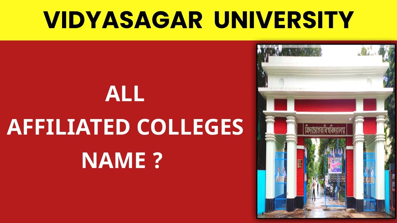 Affiliated Colleges Under Vidyasagar University | Vidyasagar University's Affiliated College Details